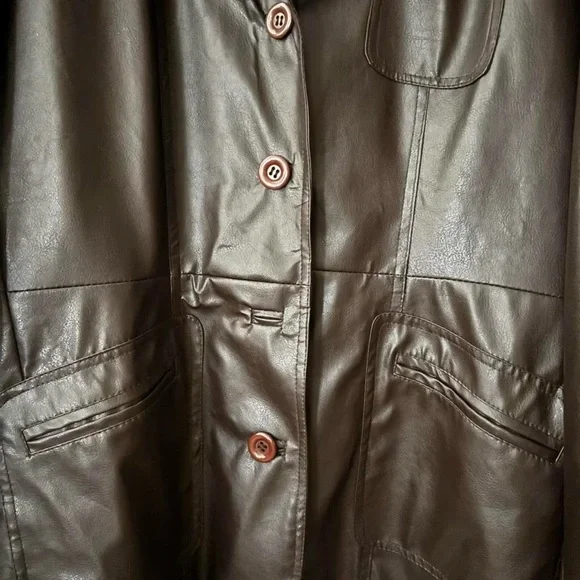Neutral Zone Missy Dark Brown Leather Jacket - Picture 5 of 7